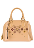 Vernis Flower Alma BB, &pound;1,100, Handbags, Beige/Yellow, Patent Leather, Front view